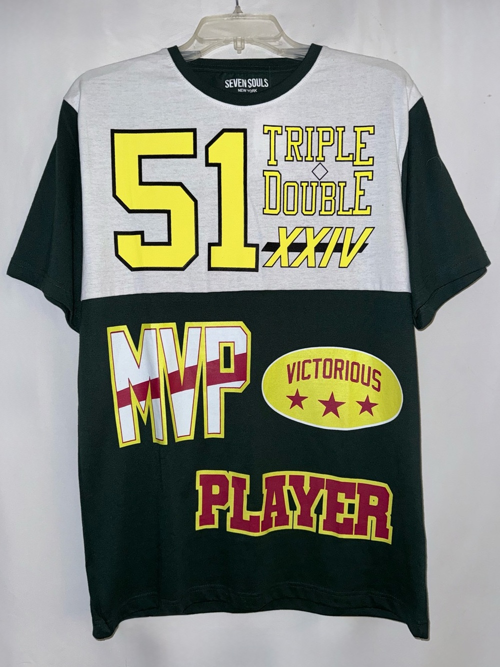 Seven Souls New York & White '51 MVP Player' Graphic Tee Size Medium